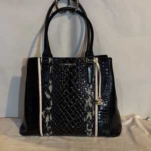 Brahmin Alice tote in Black and Cream Melbourne
